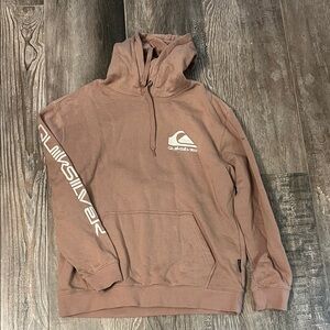 Quiksilver Tan Hoodie Size Medium
